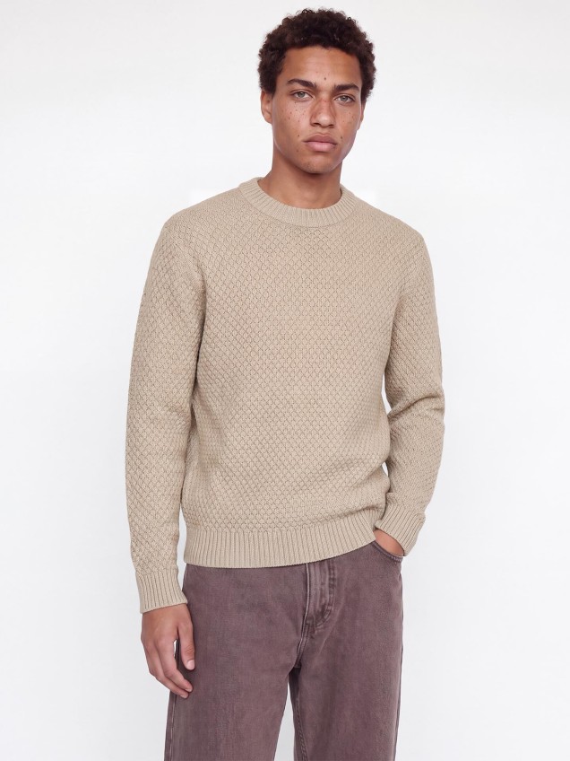 Camisola de Malha com Gola Redonda