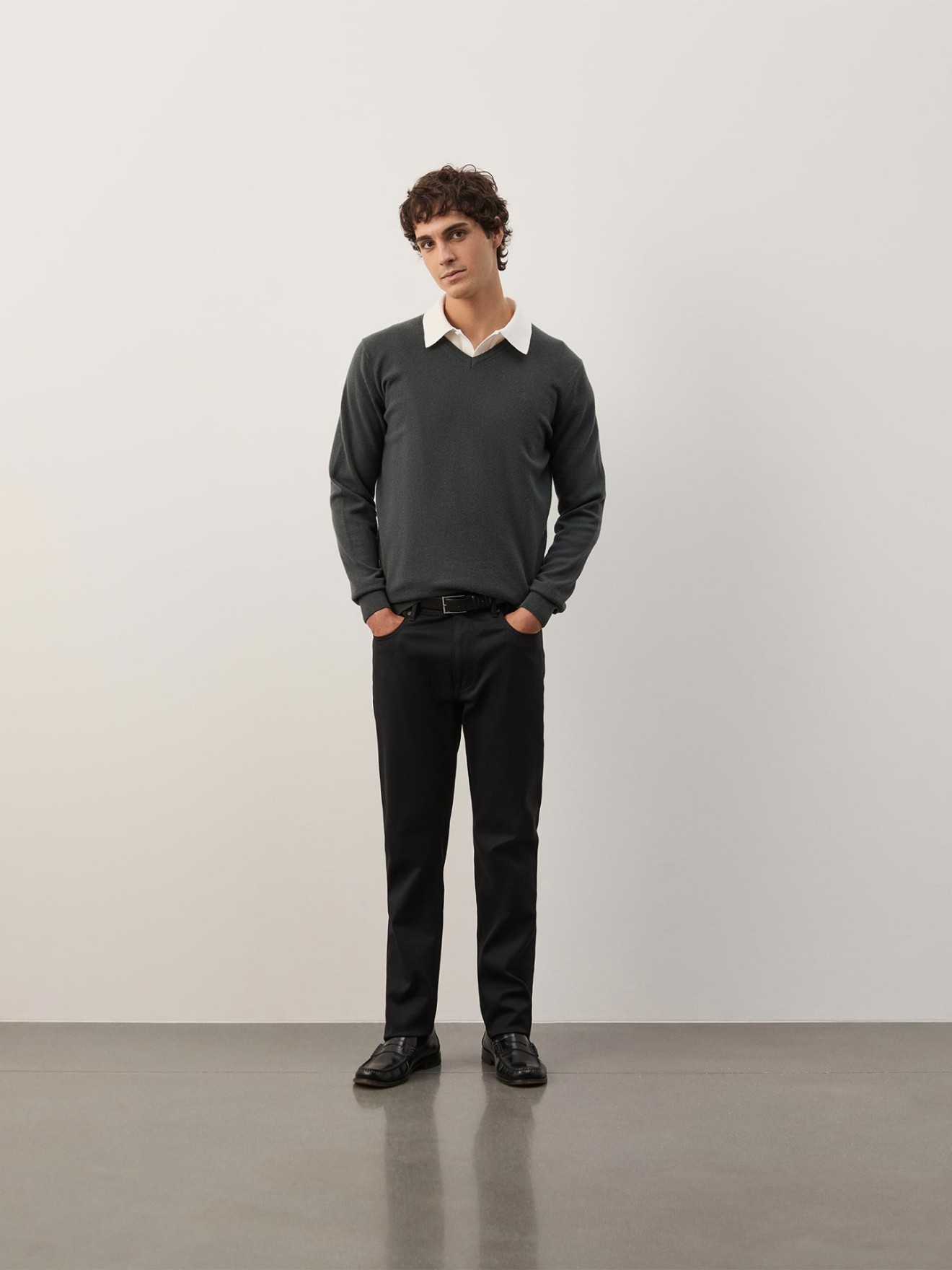 Pullover com Decote em V