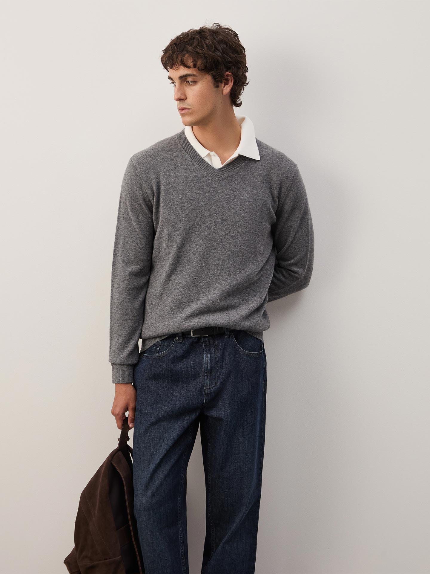 Pullover com Decote em V