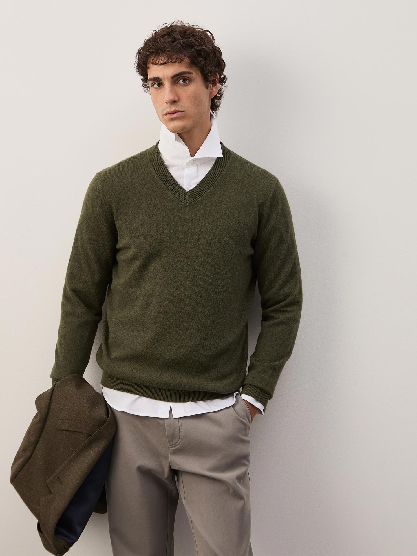 Pullover com Decote em V