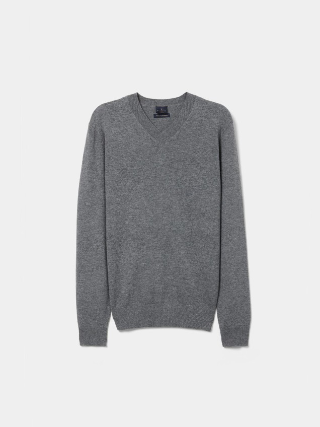 Pullover com Decote em V