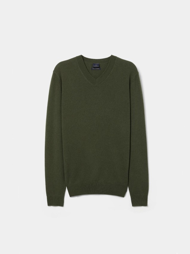 Pullover com Decote em V