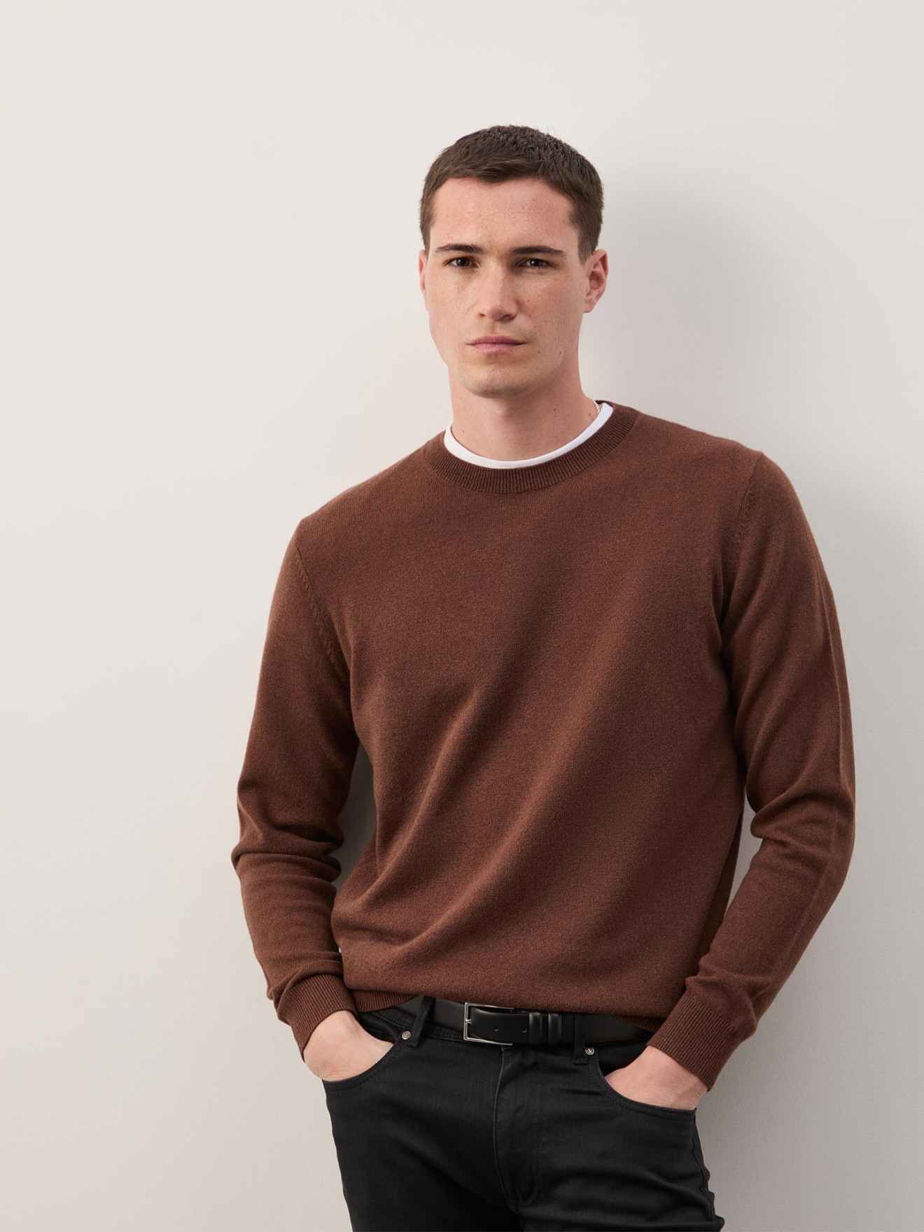 Camisola de Malha com Gola Redonda