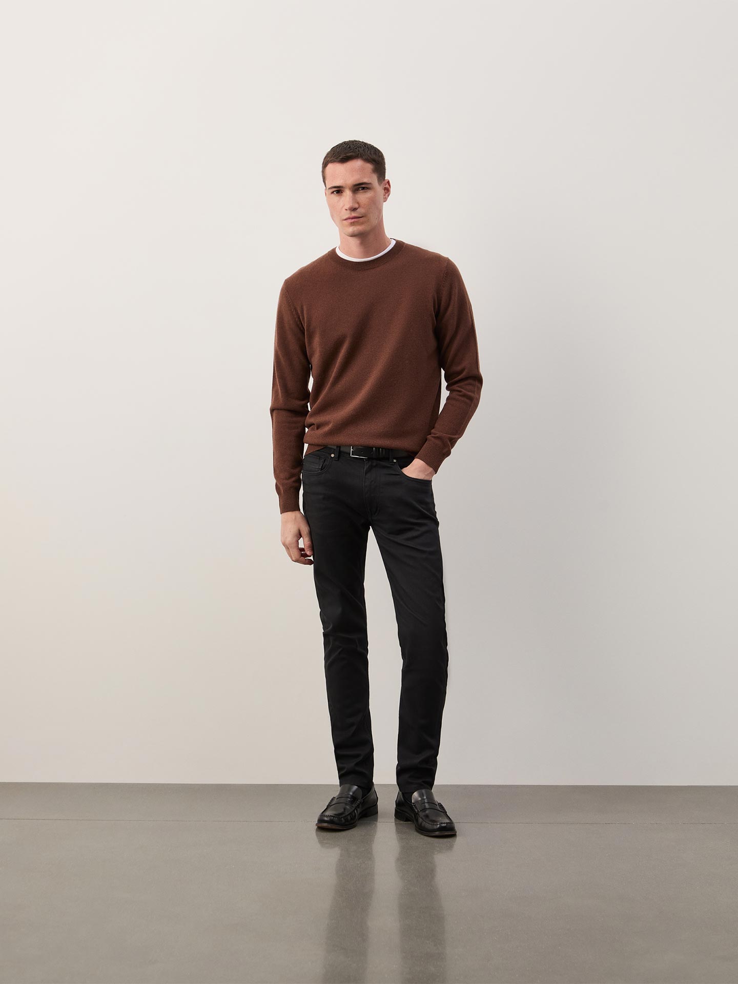 Camisola de Malha com Gola Redonda