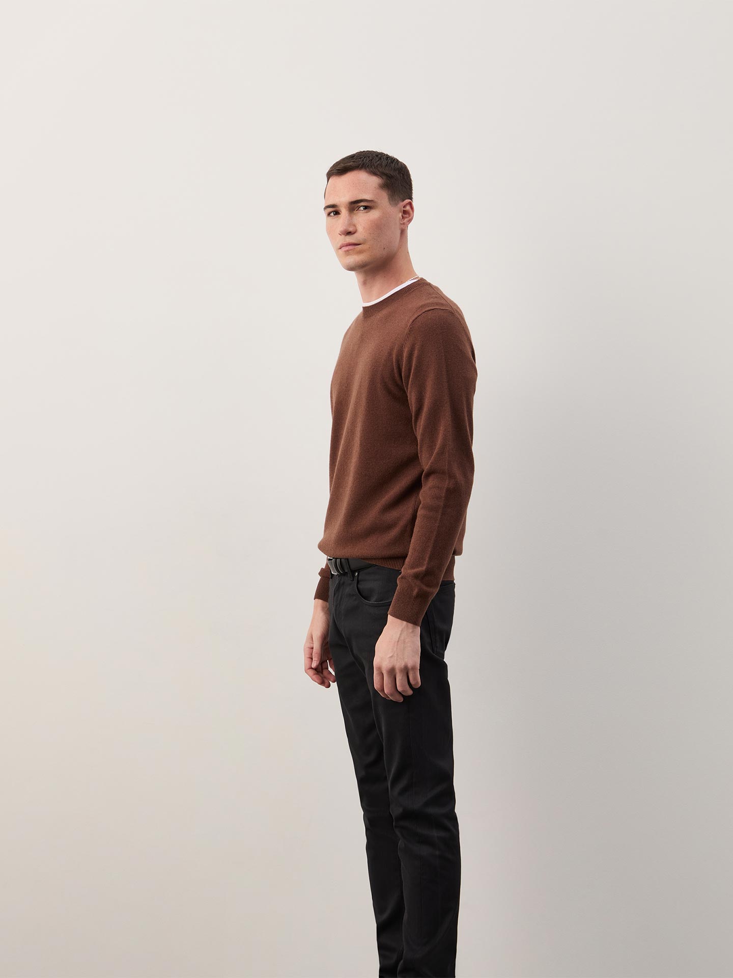 Camisola de Malha com Gola Redonda