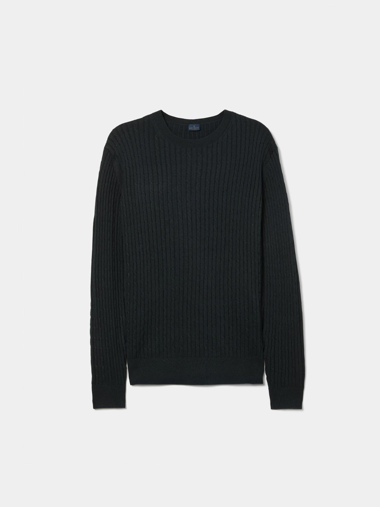 Camisola de Malha Tricotada com Decote Redondo