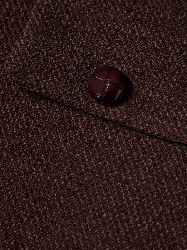 Casaco Curto em Tweed