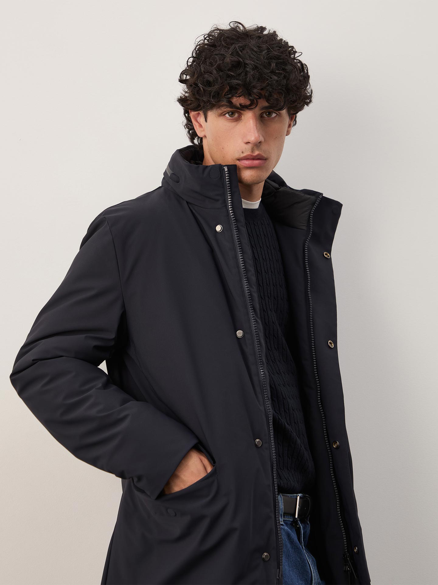 Parka Acolchoada com Capuz