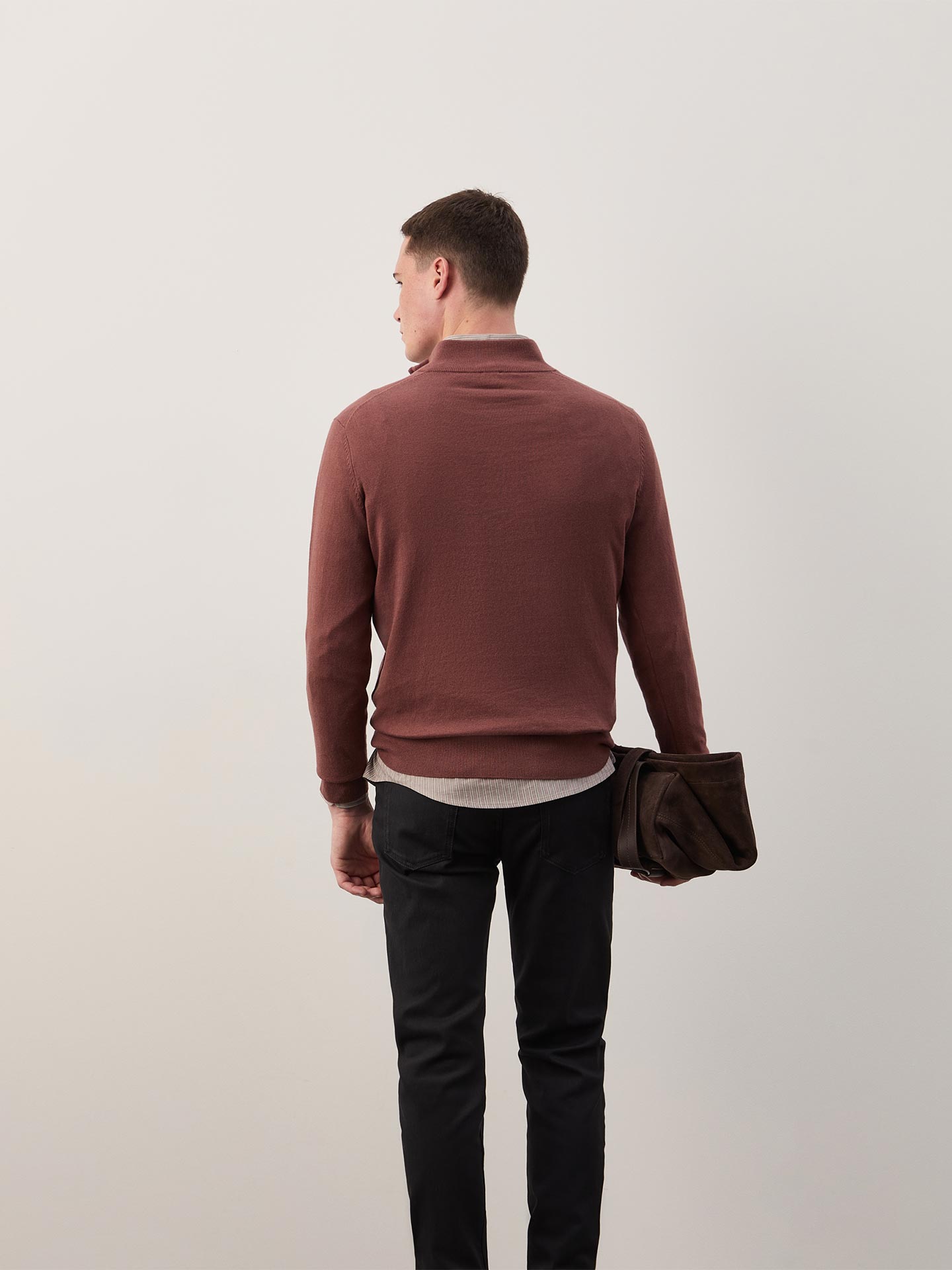 Camisola de Malha com Fecho de Correr