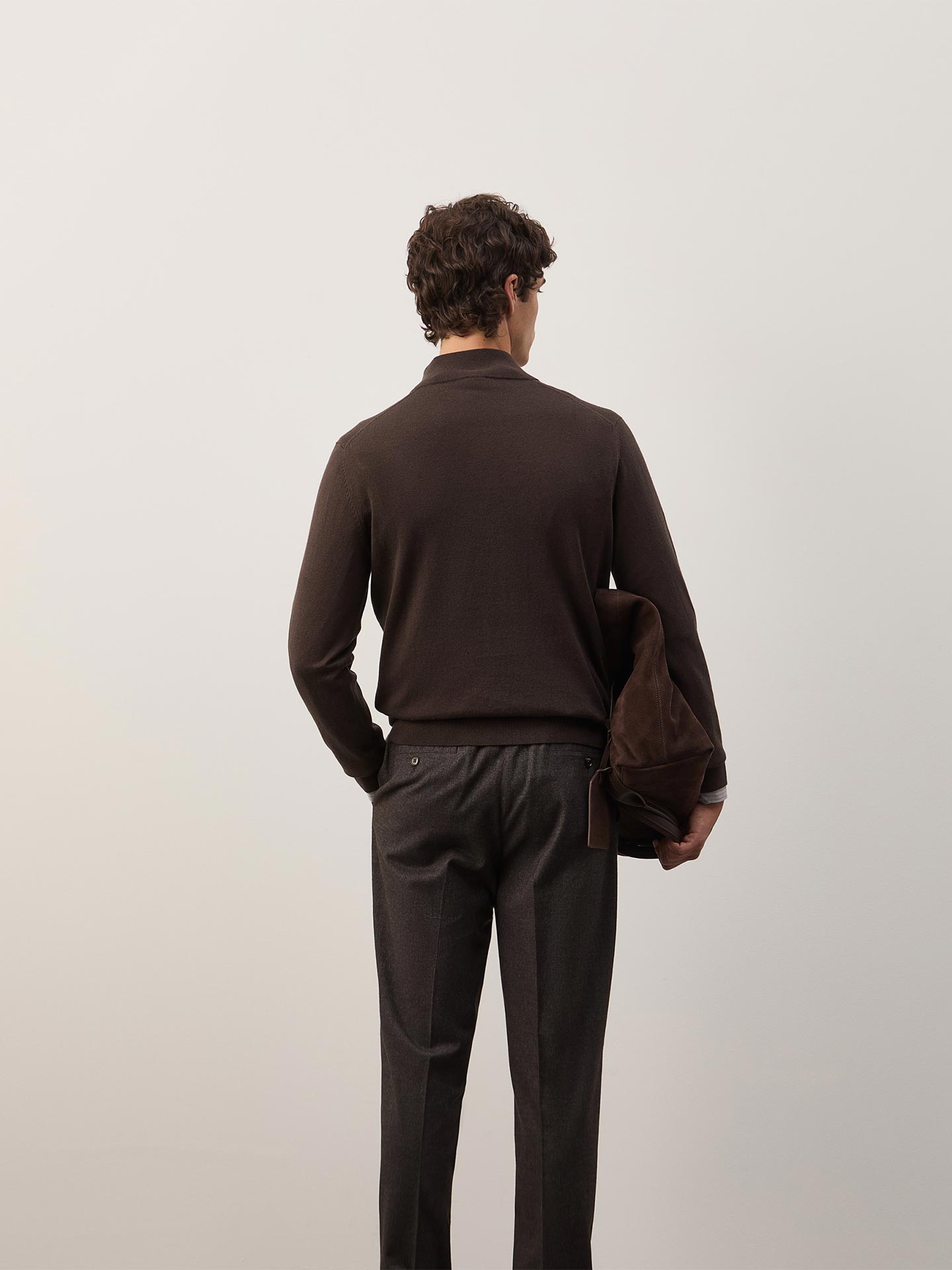 Camisola de Malha com Fecho de Correr