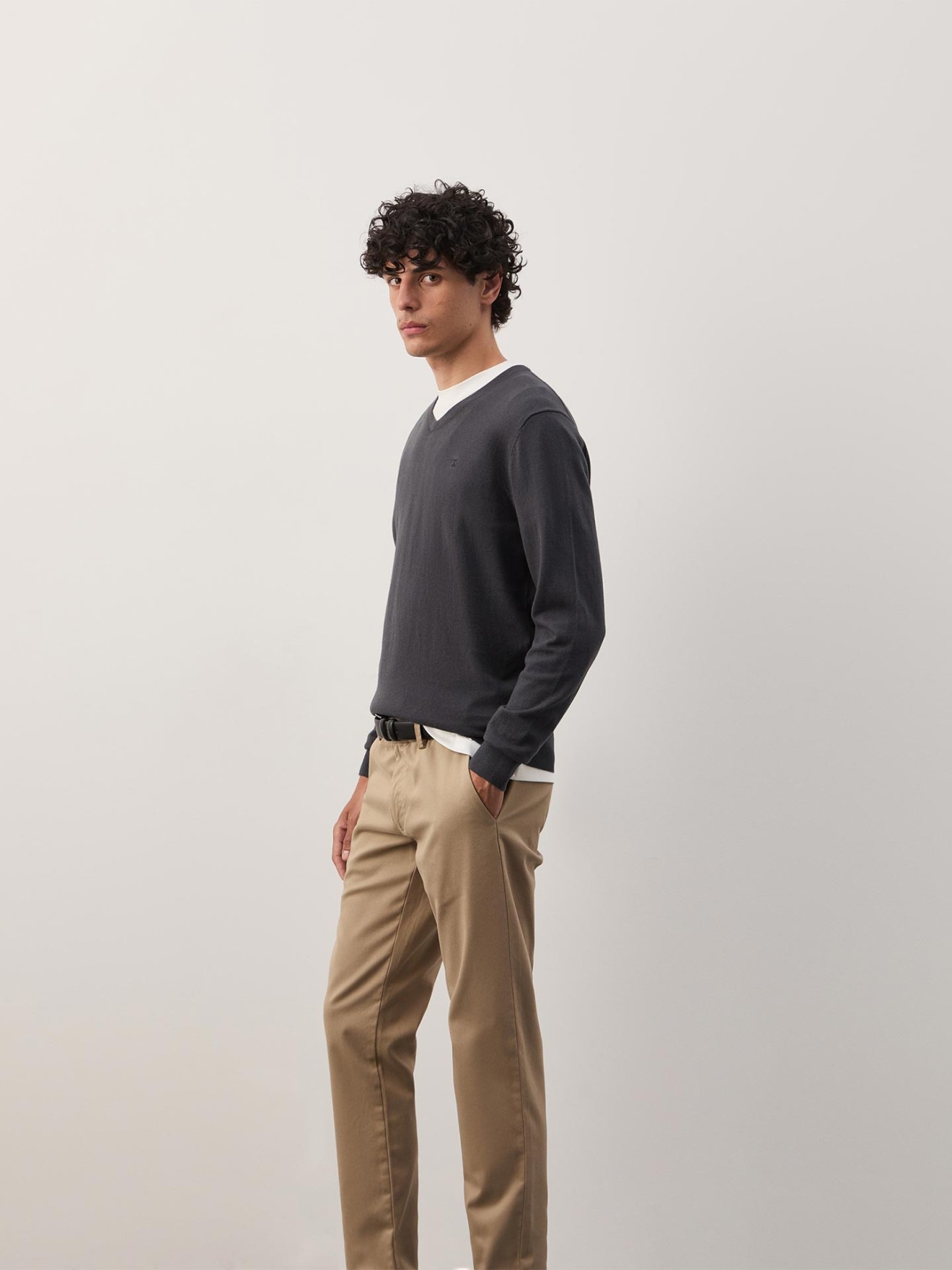 Camisola de Malha com Decote em V