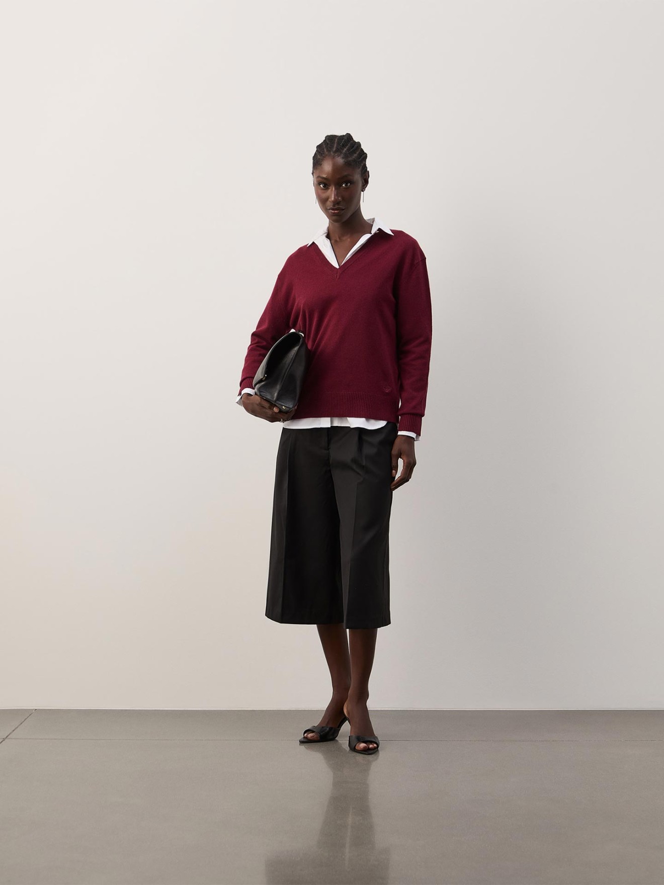 Camisola de L� com Decote em V