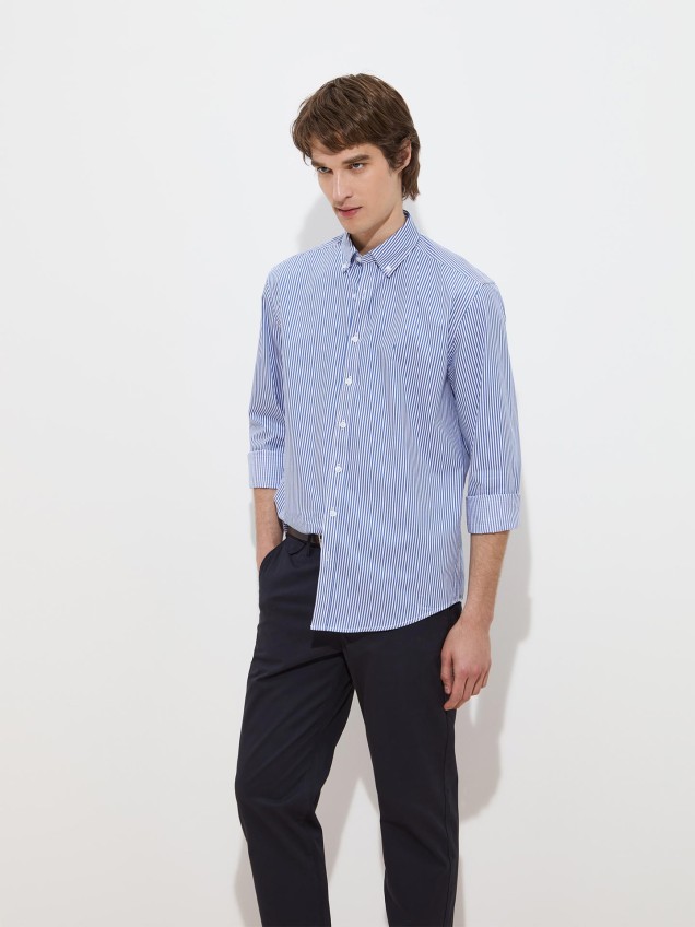 Camisa de Riscas Regular Fit