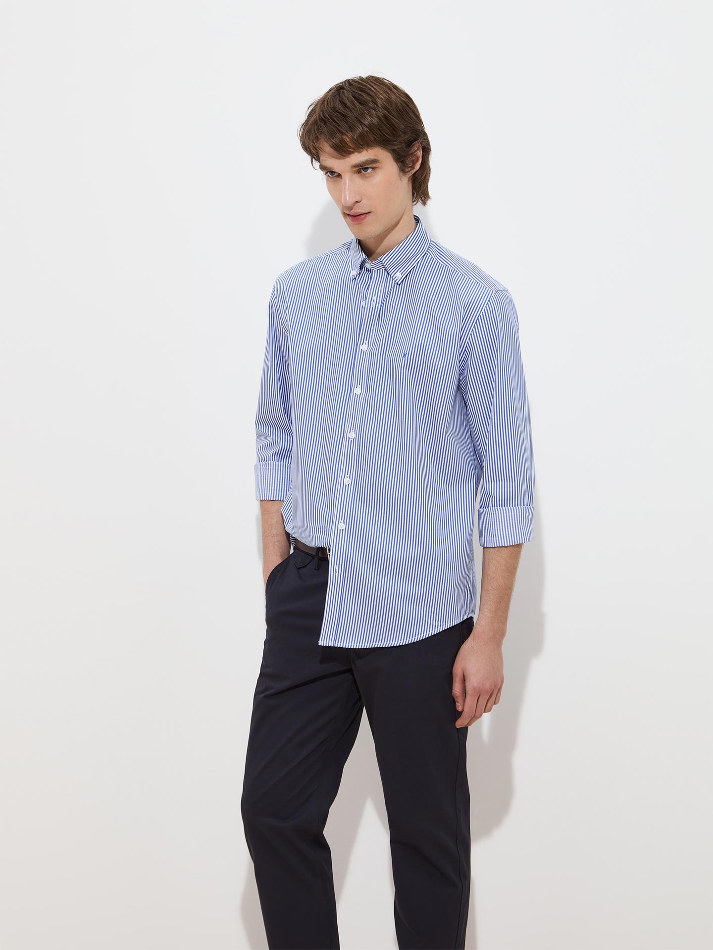 Camisa de Riscas Regular Fit