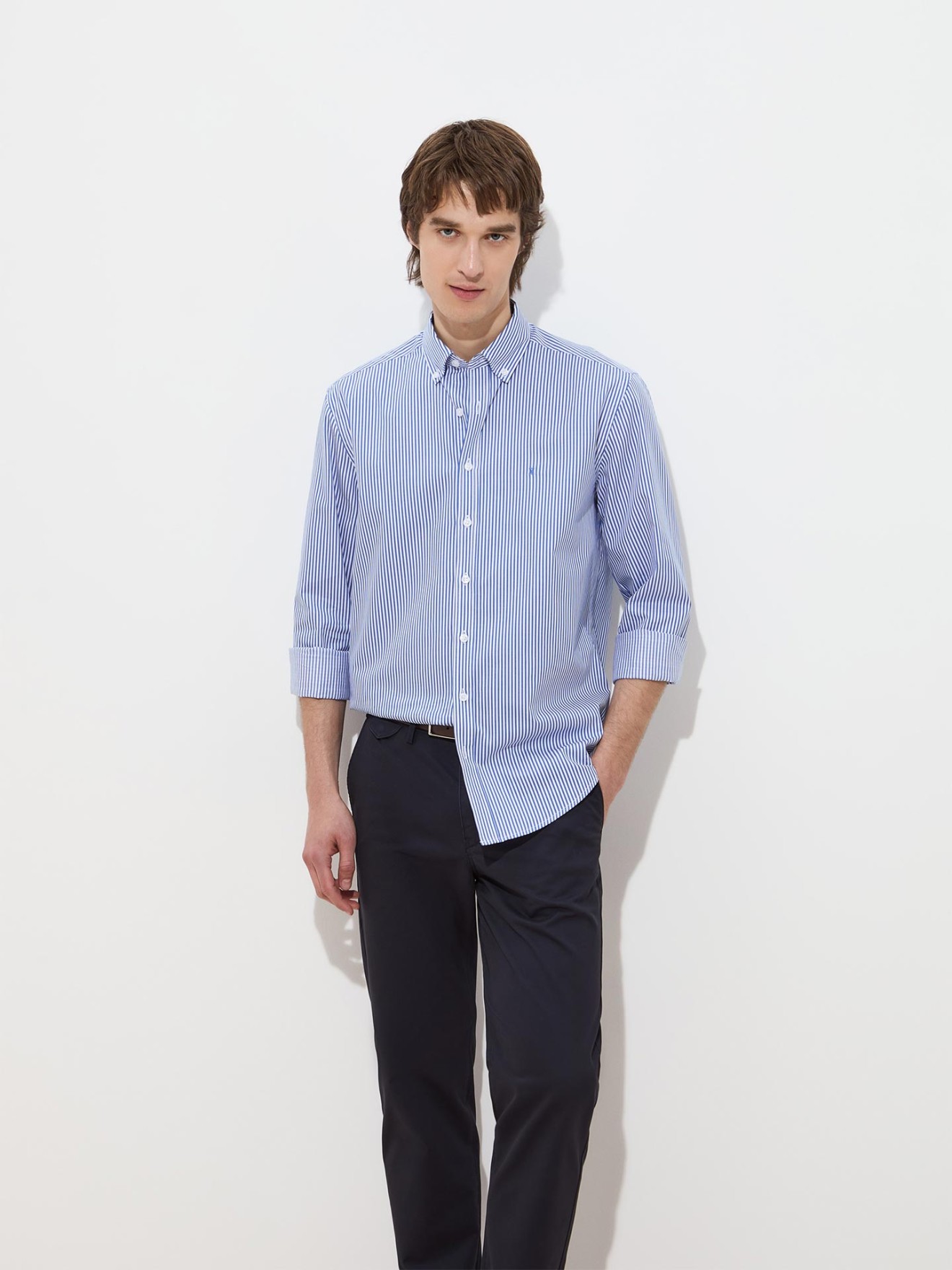 Camisa de Riscas Regular Fit