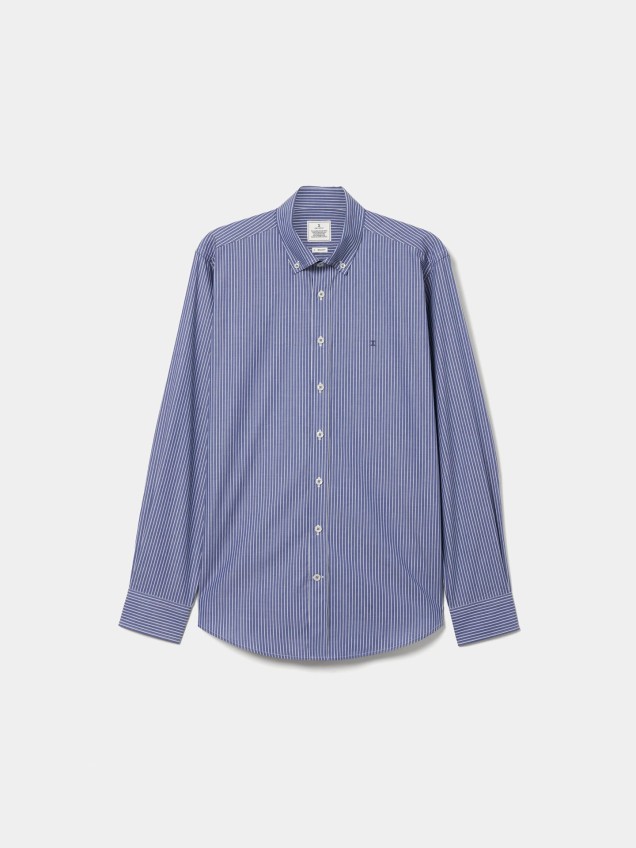Camisa às Riscas Regular Fit
