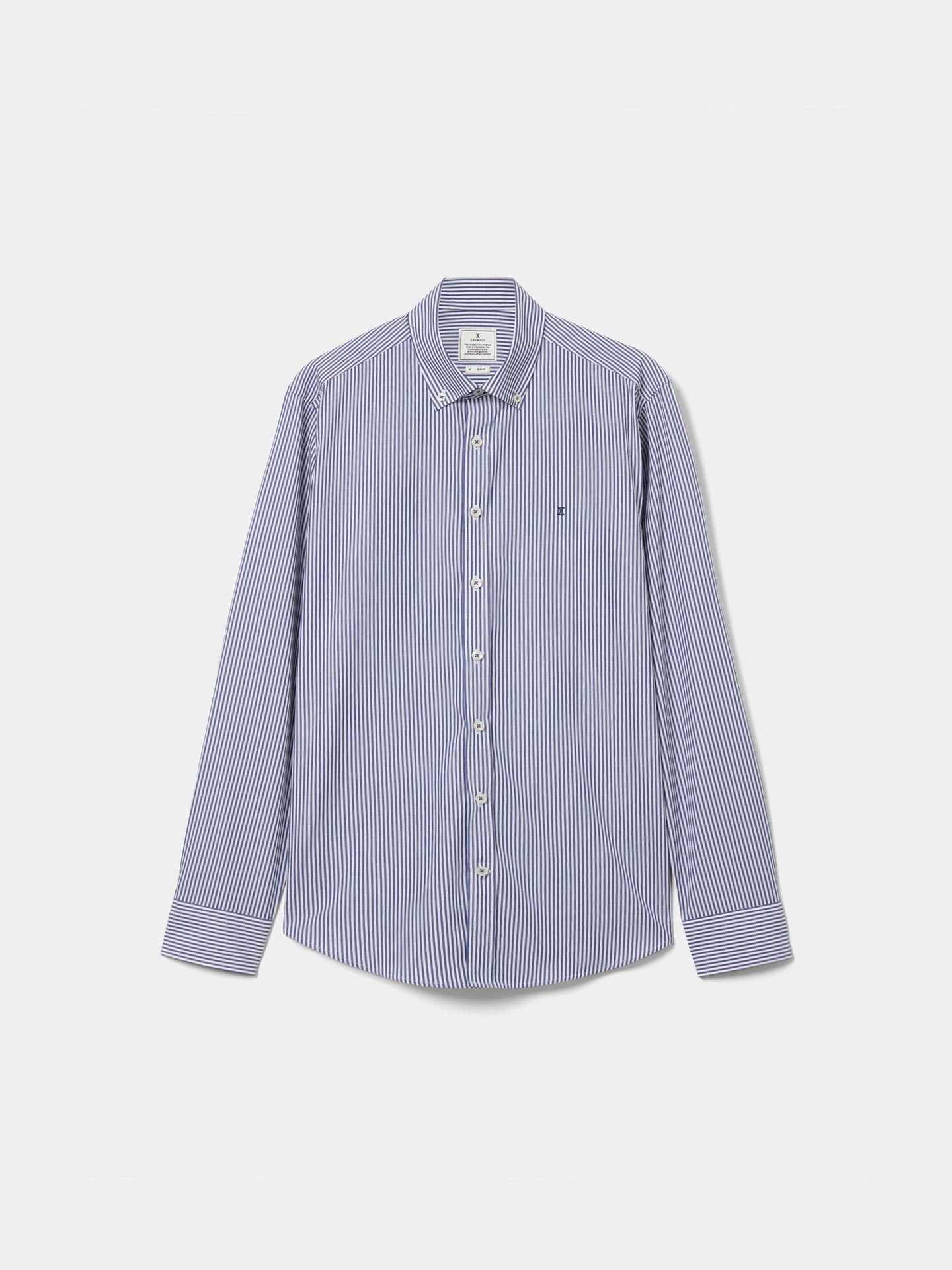 Camisa Slim Fit às Riscas