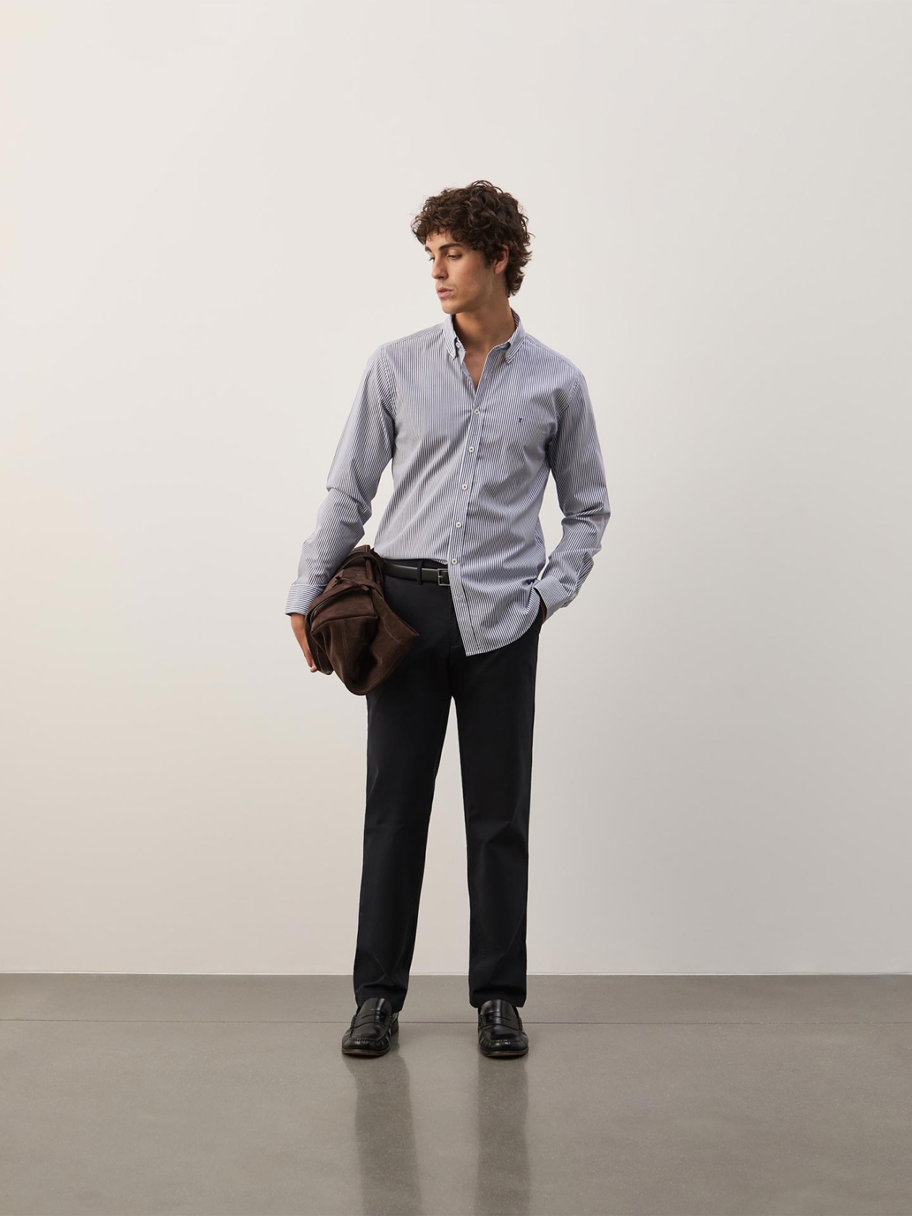 Camisa Slim Fit �s Riscas