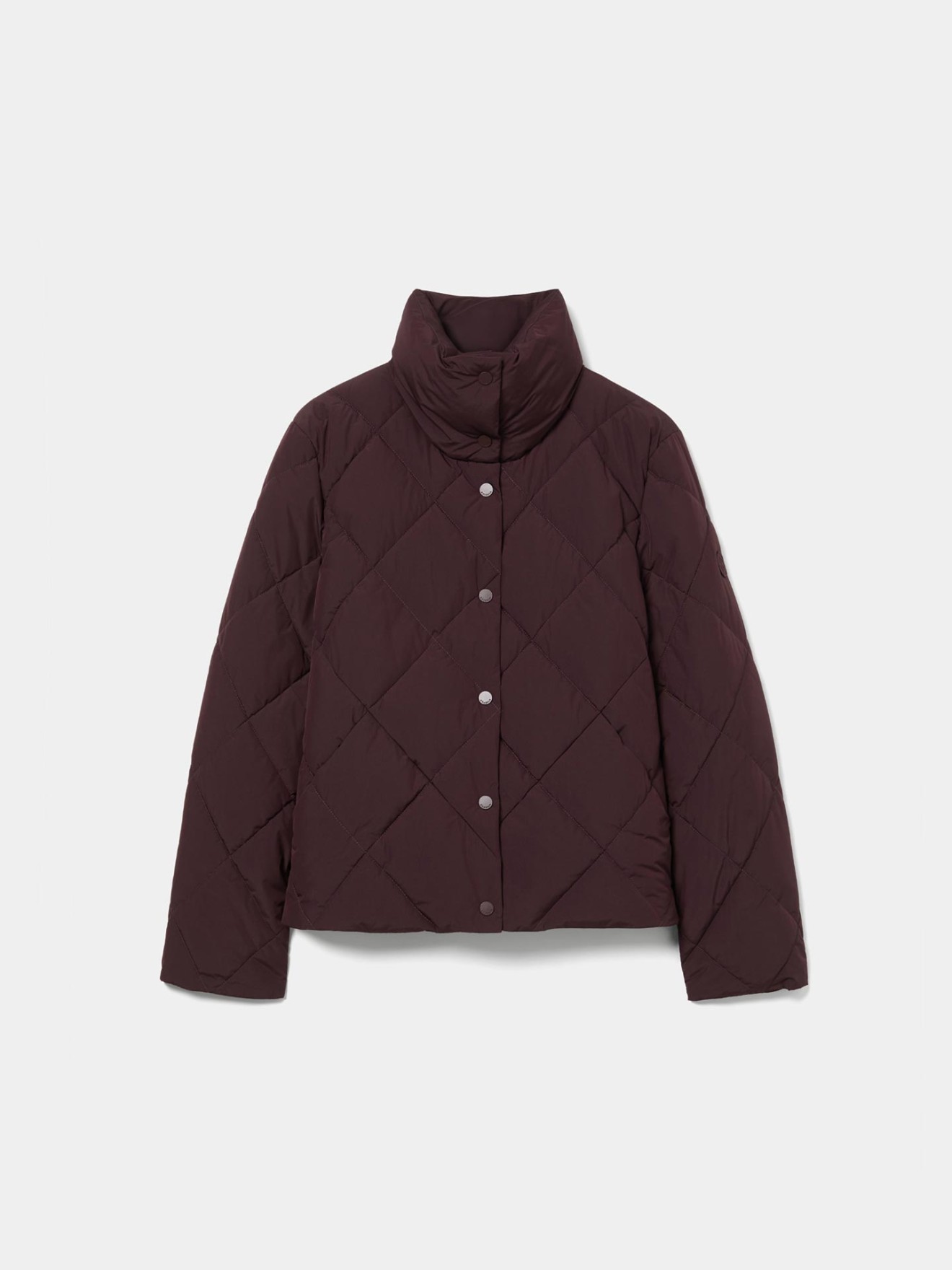 Blus�o Acolchoado com Gola Alta