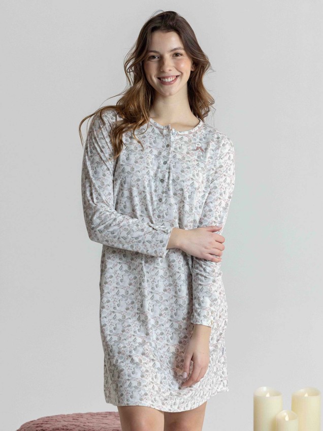 Camiseiro com Padr�o Floral