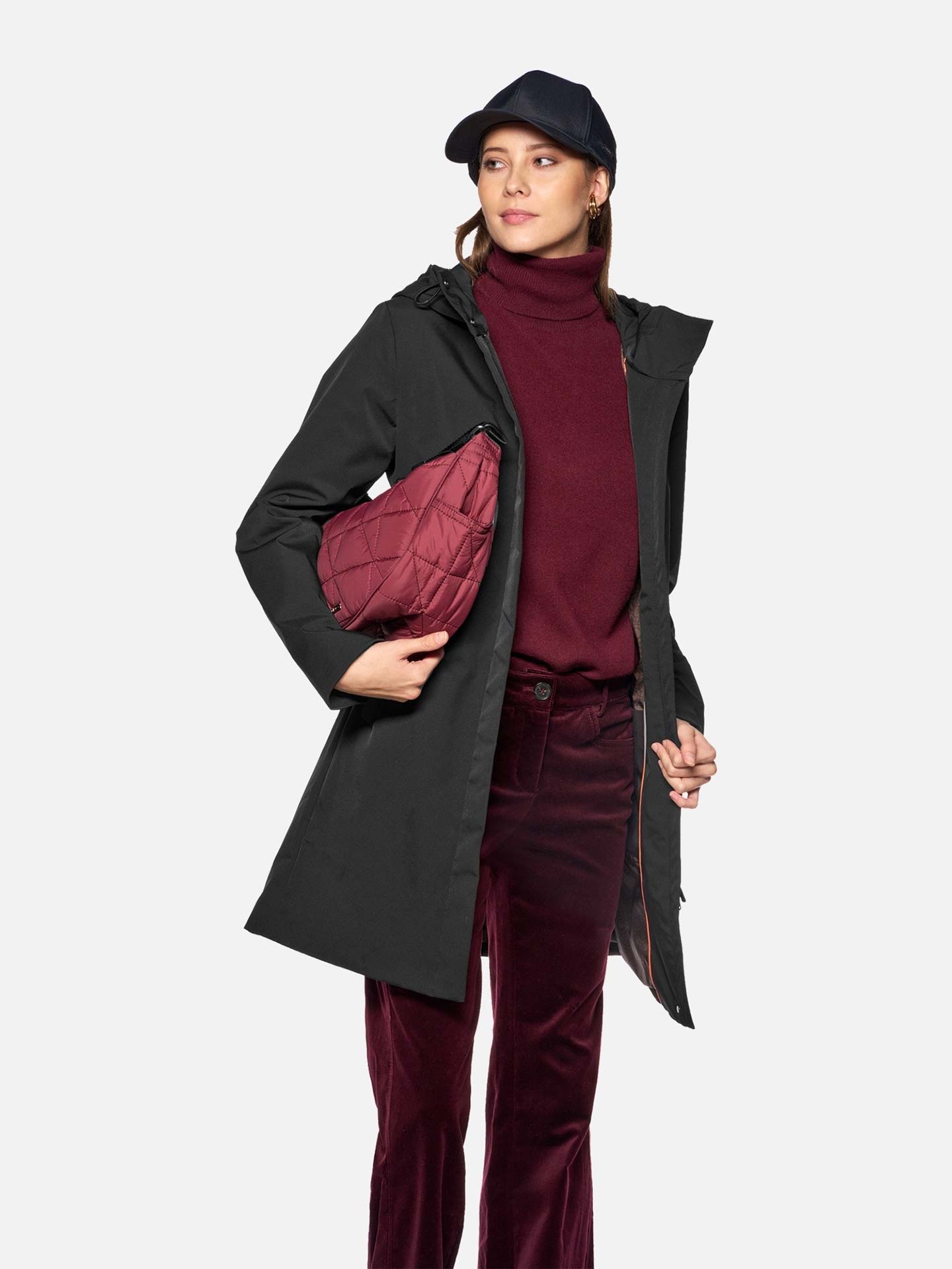 Parka Comprida com Capuz Spherica