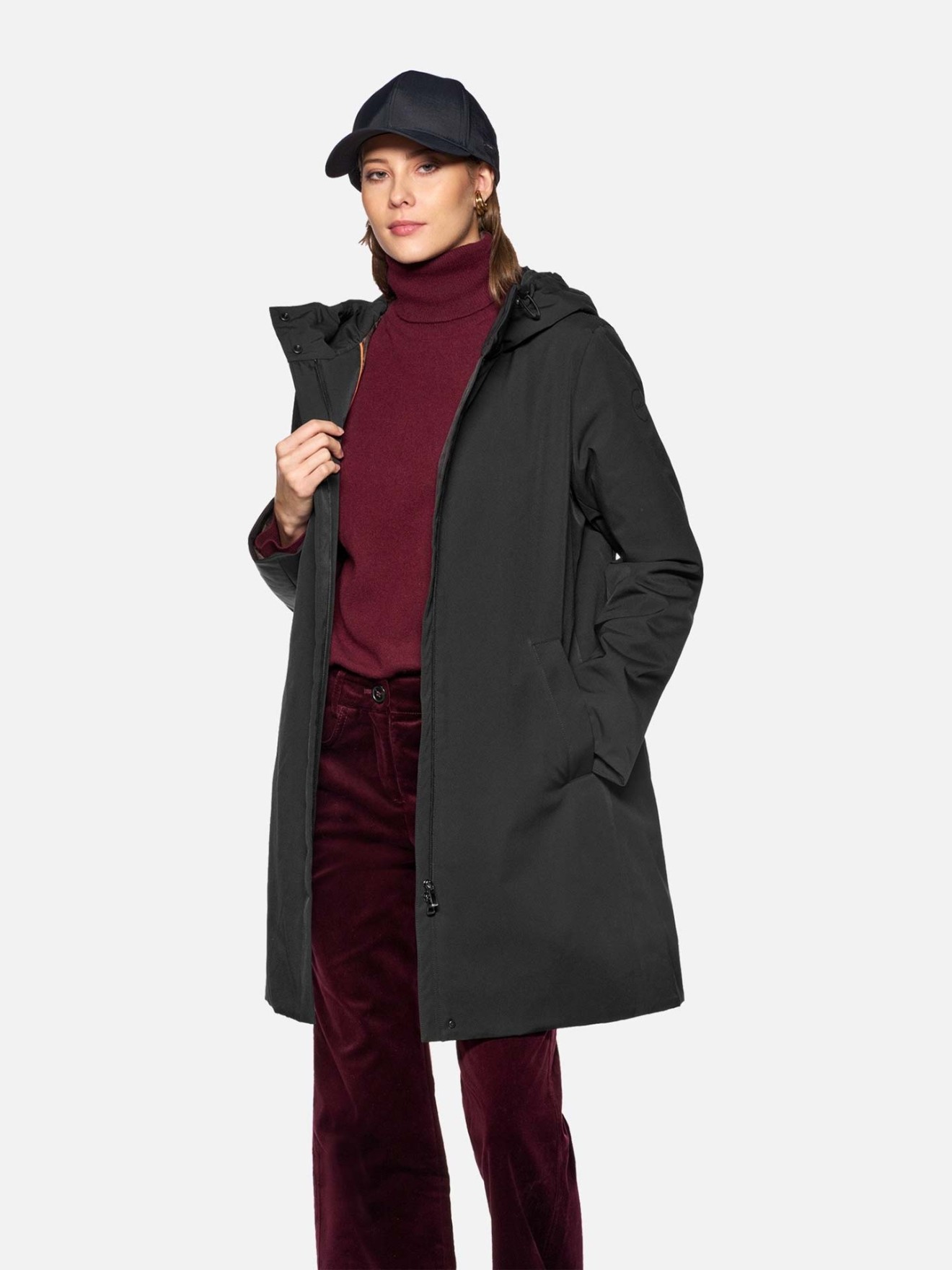Parka Comprida com Capuz Spherica