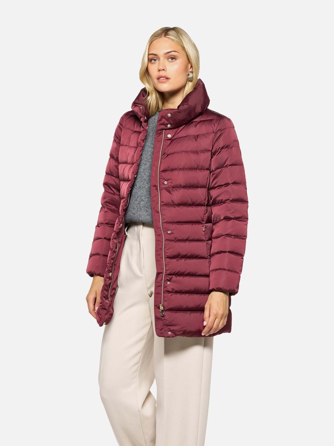 Parka Acolchoada com Cinto