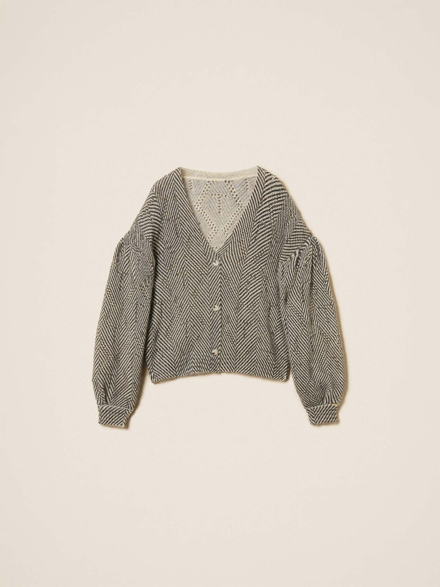 Camisola de Malha Chevron de Dupla Função