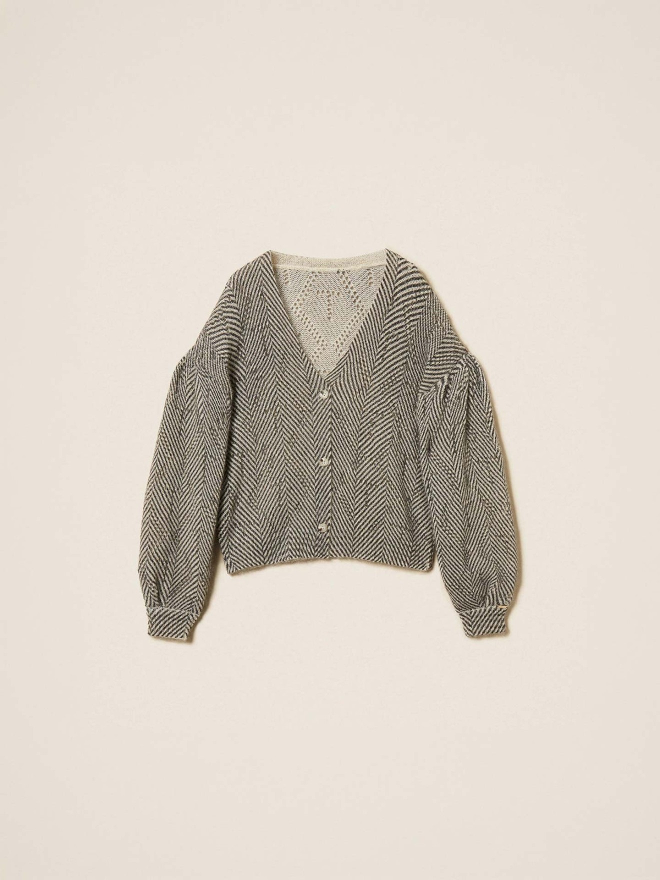Camisola de Malha Chevron de Dupla Função