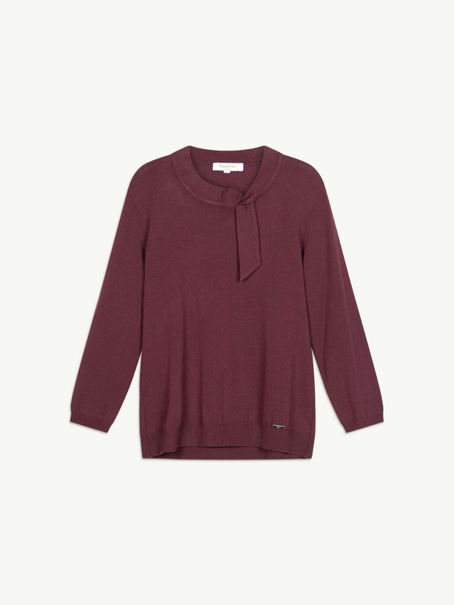 Camisola de Malha com Detalhe de N�