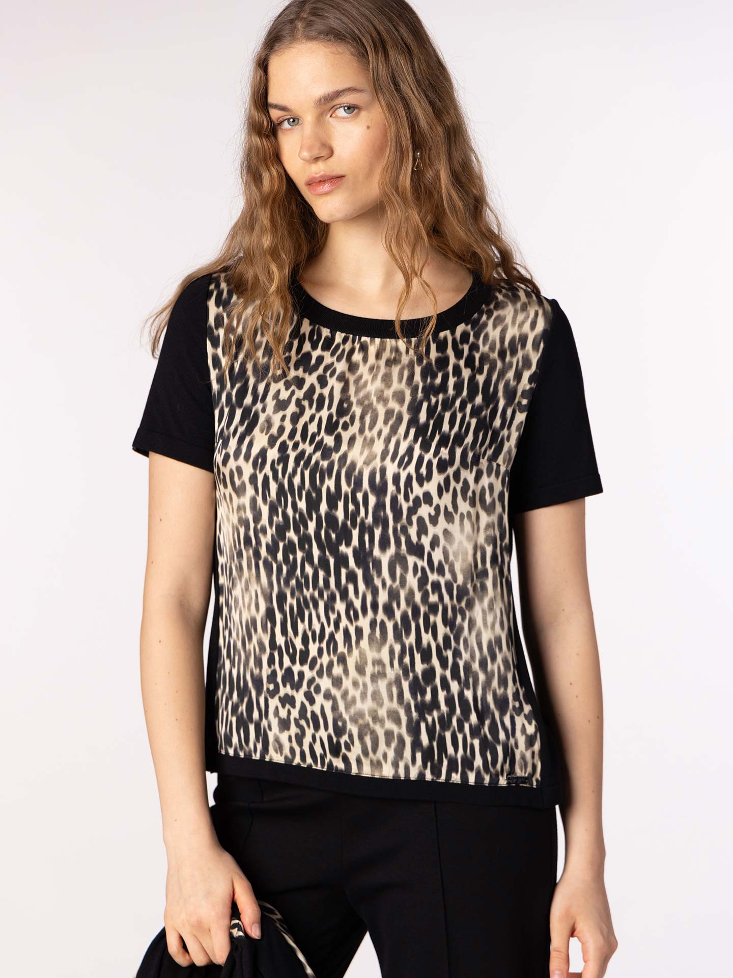 Conjunto de Malha e Cetim Estampado