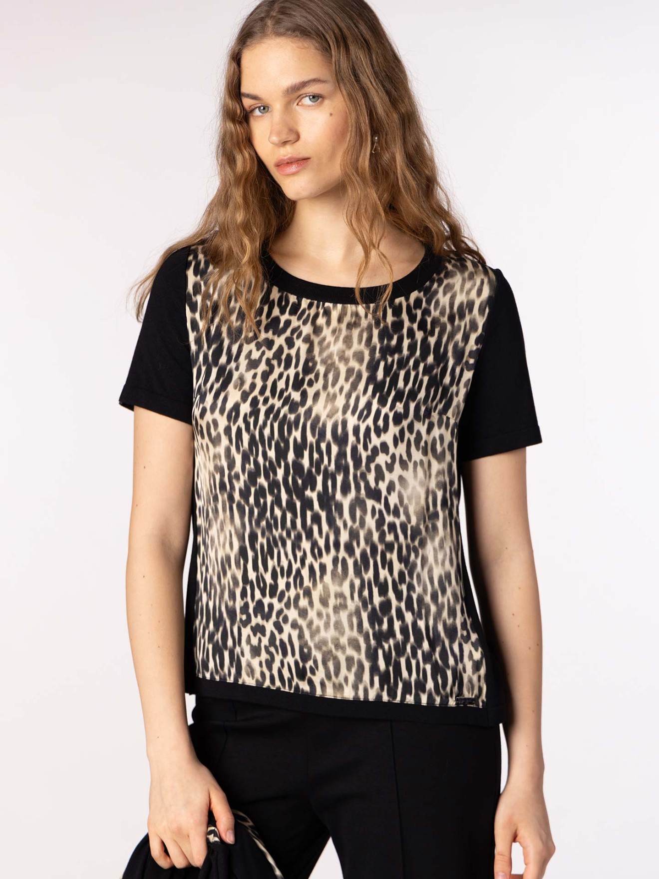 Conjunto de Malha e Cetim Estampado