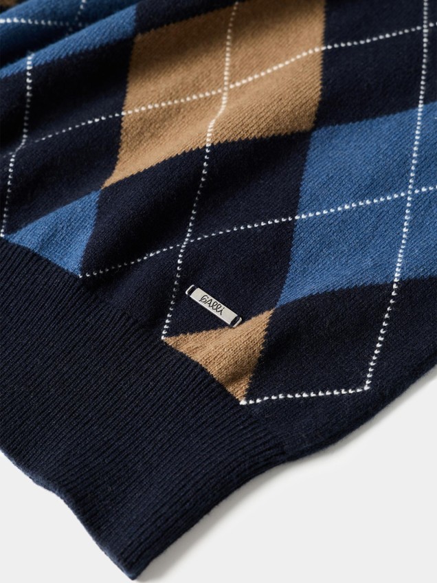 Camisola Tricotada com Decote em V