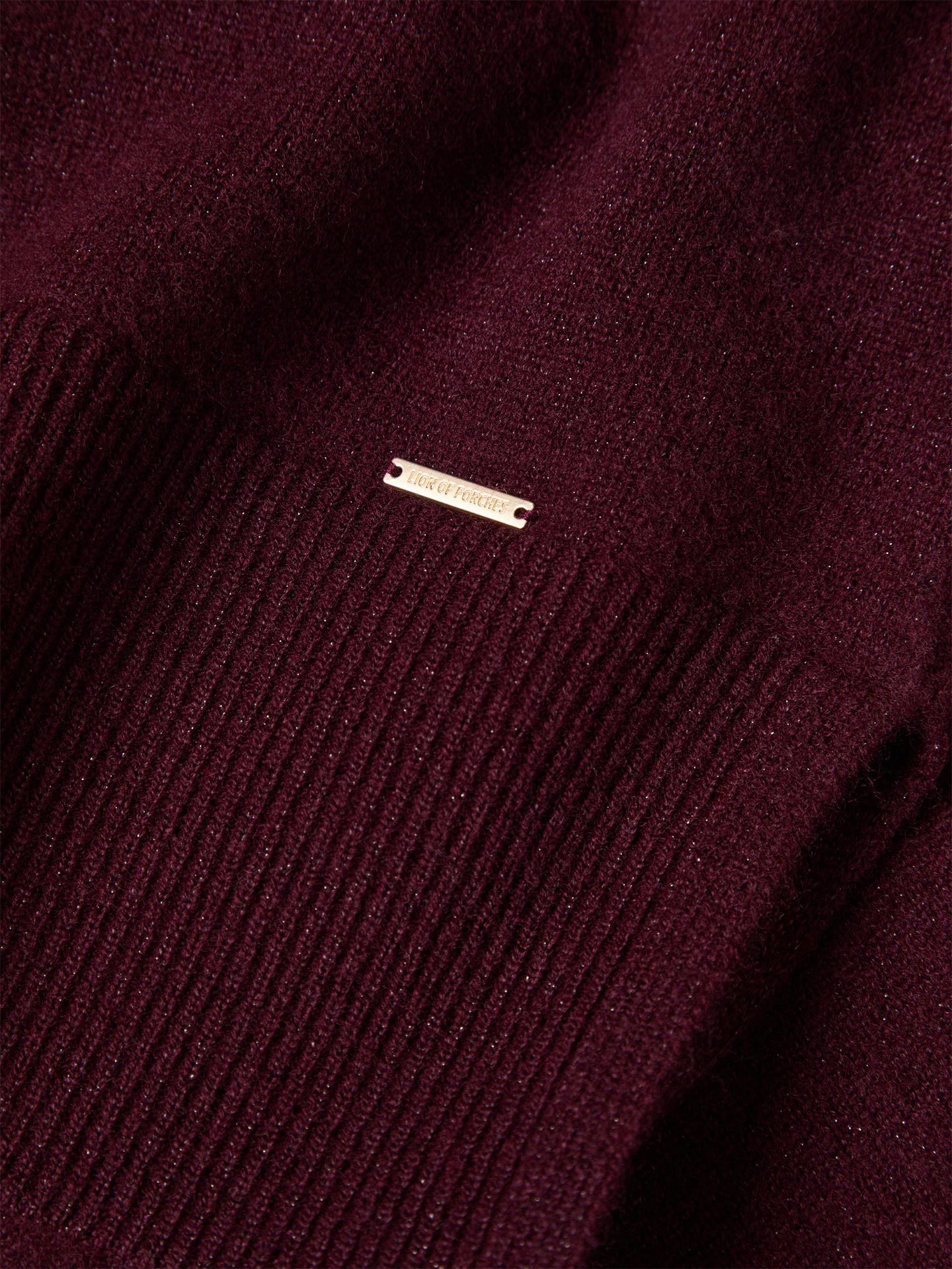 Camisola de Malha com Gola Polo e Brilho