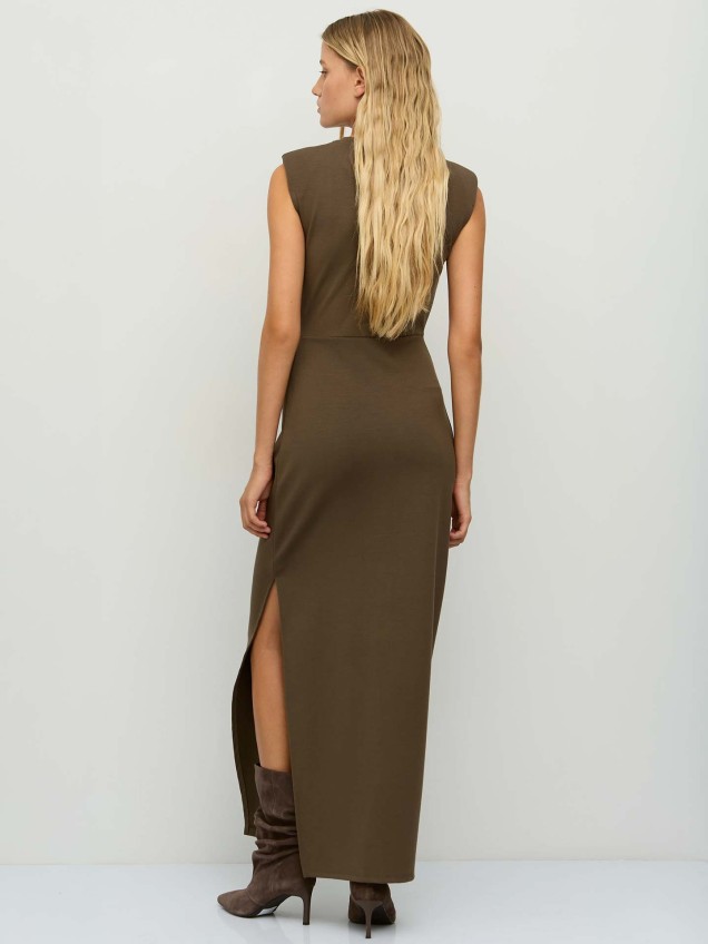 Vestido Comprido com Pormenor de Fivela