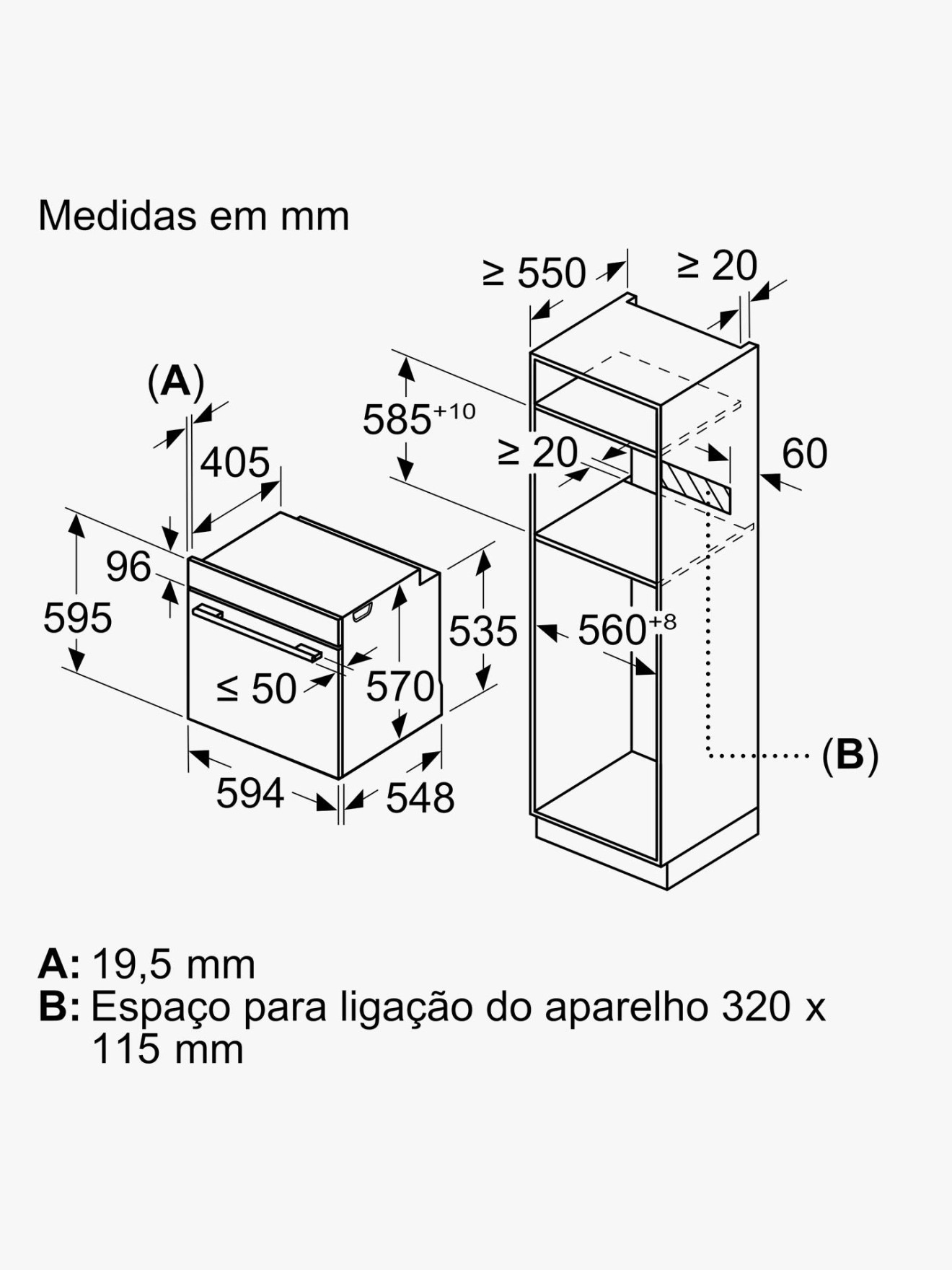 Forno Integrável Serie 4