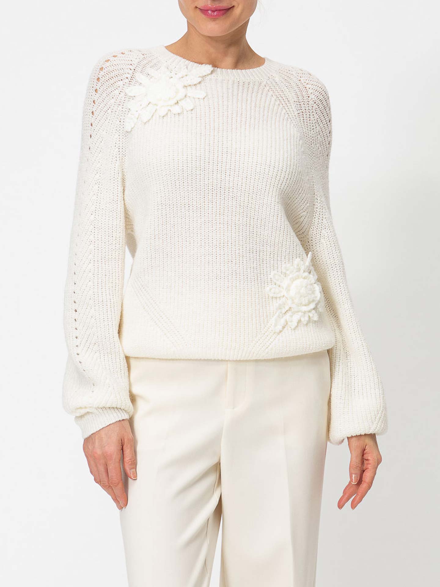Camisola de Malha com Decote Rente