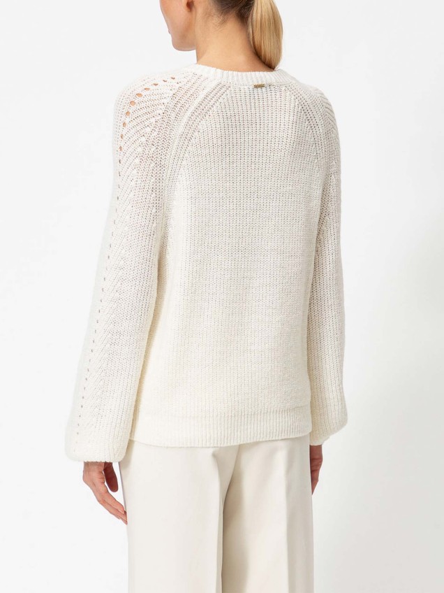 Camisola de Malha com Decote Rente