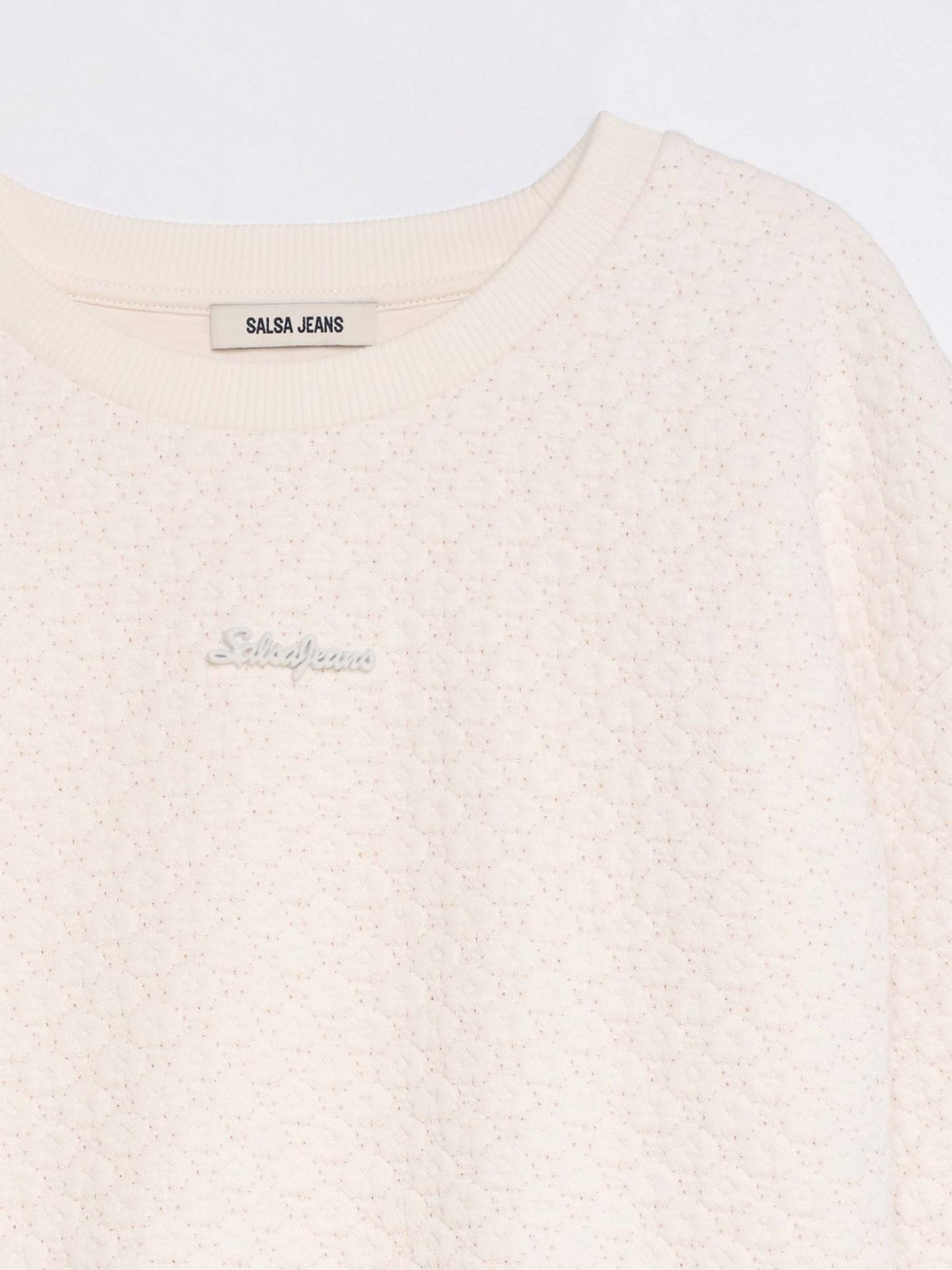 Sweatshirt com Jacquard e Lurex