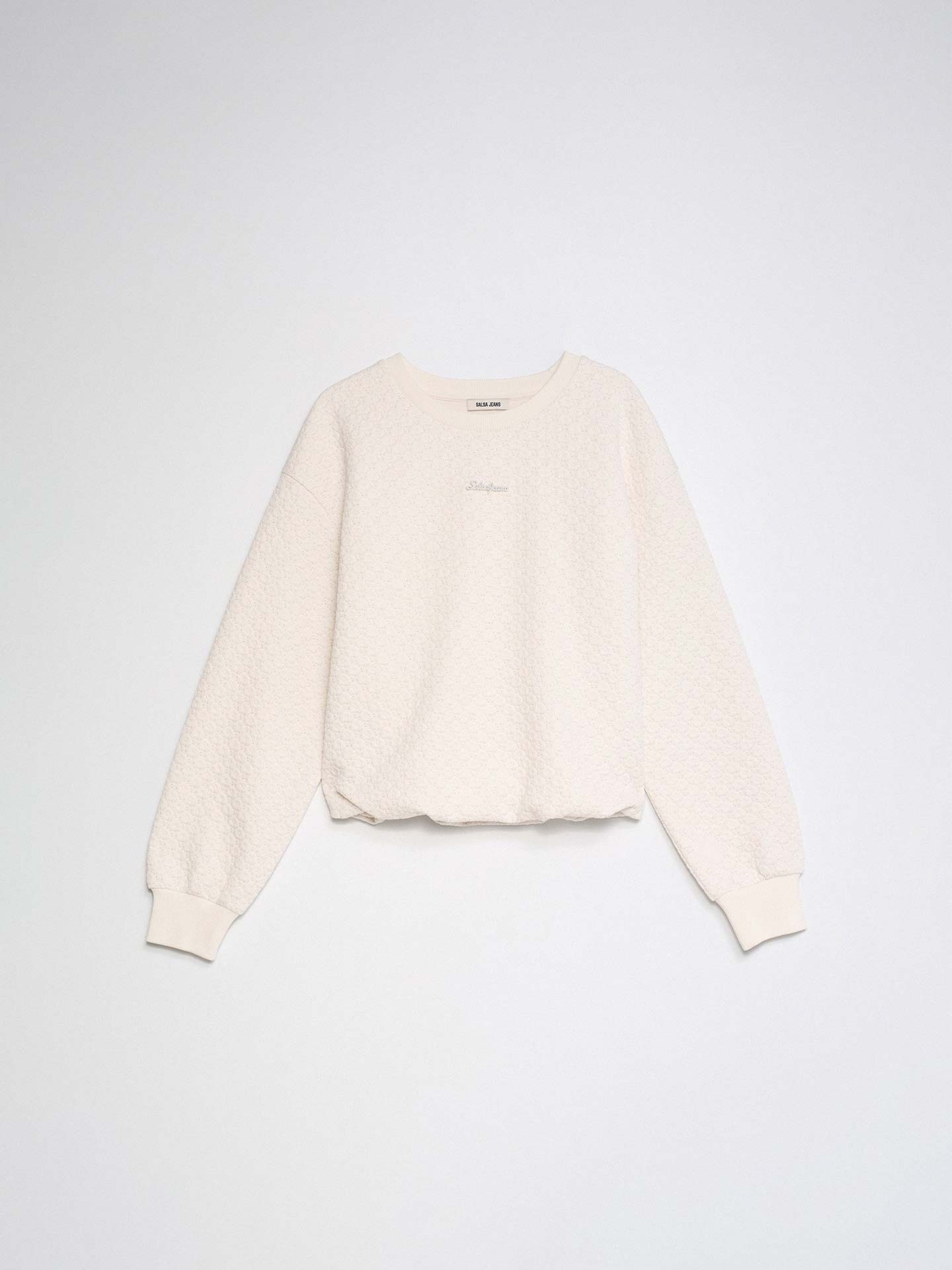 Sweatshirt com Jacquard e Lurex