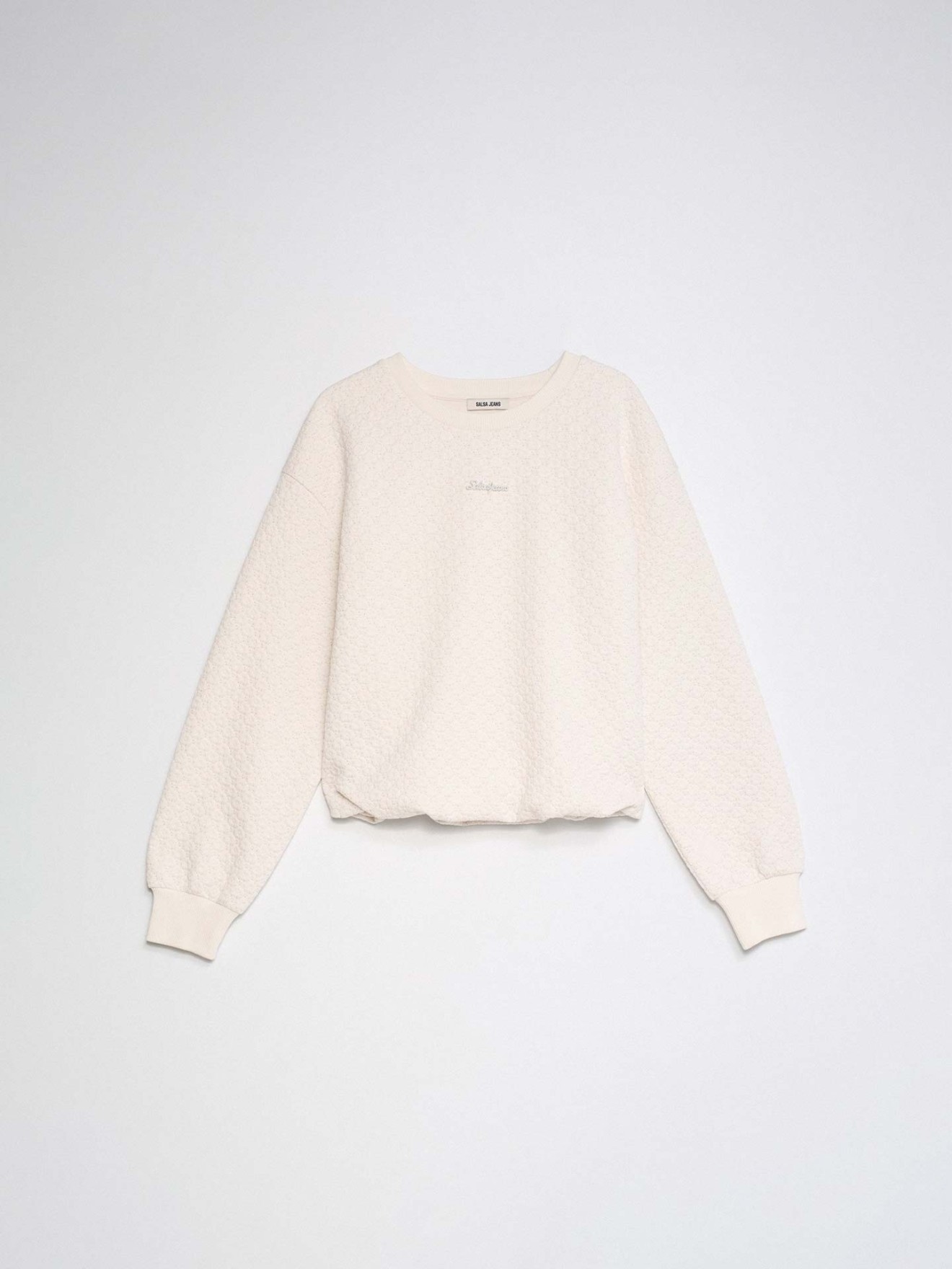 Sweatshirt com Jacquard e Lurex