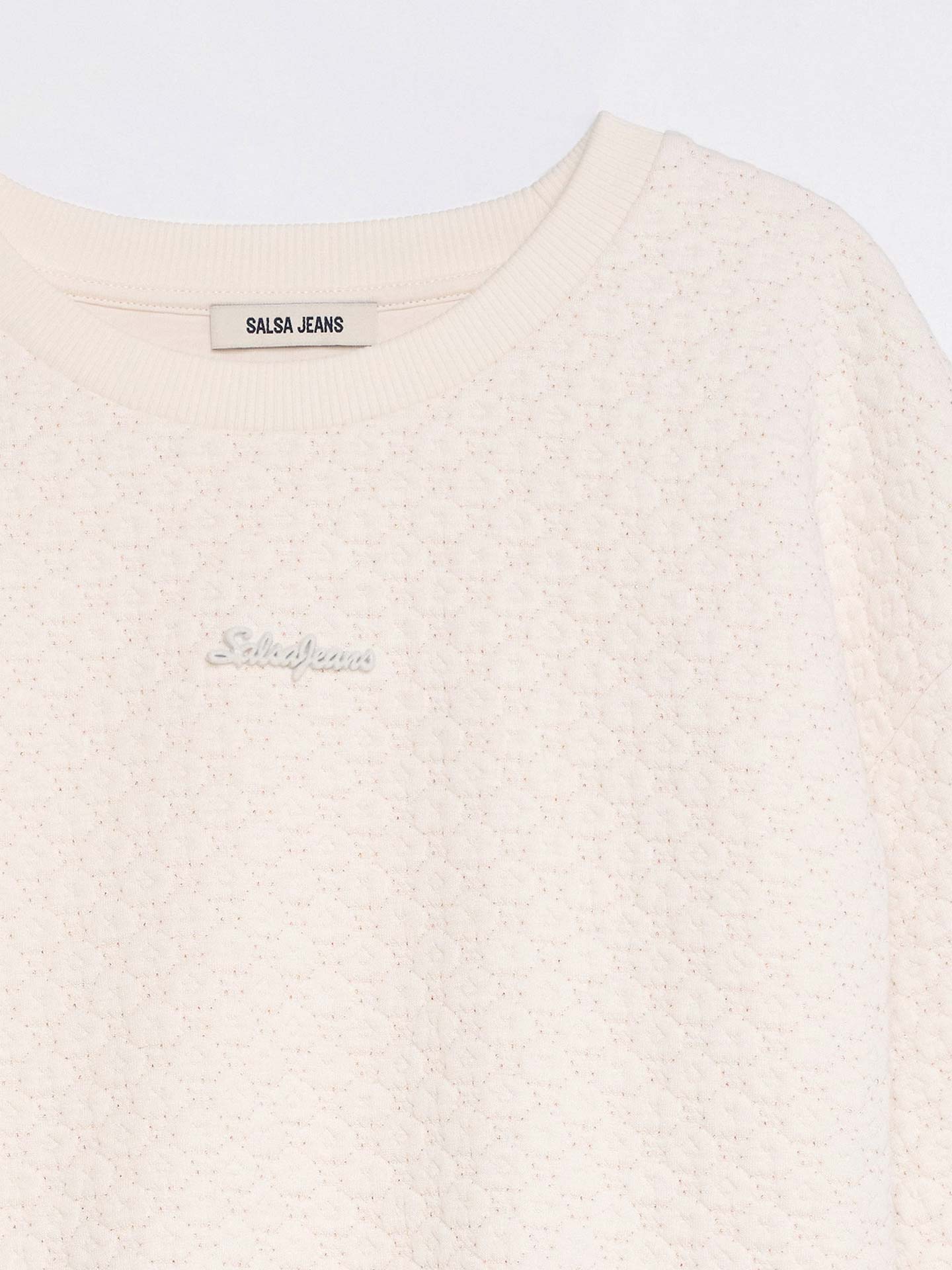 Sweatshirt com Jacquard e Lurex