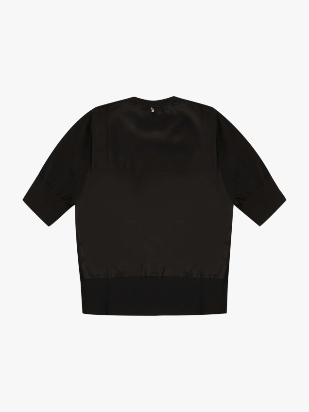 T-shirt com Pormenor de Cristais