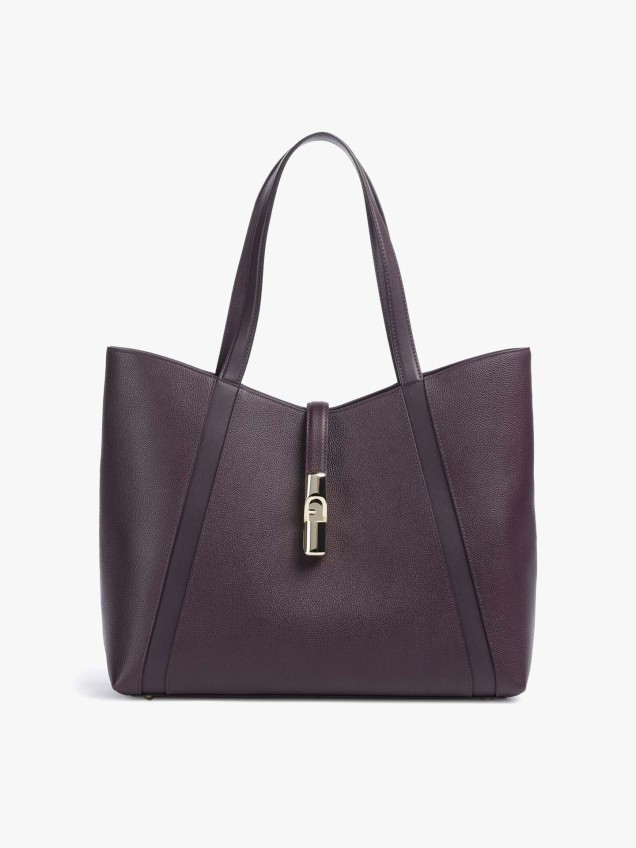 Mala Shopper Goccia L em Pele