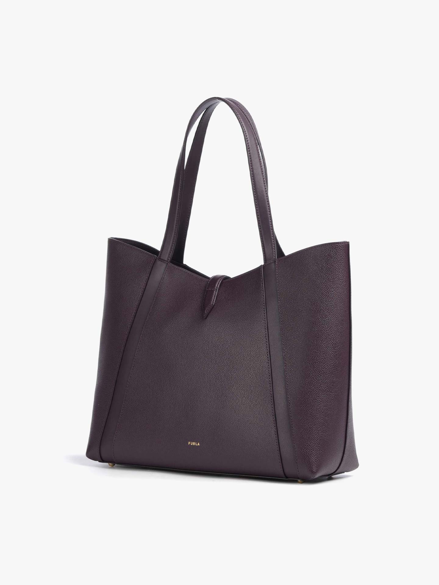 Mala Shopper Goccia L em Pele