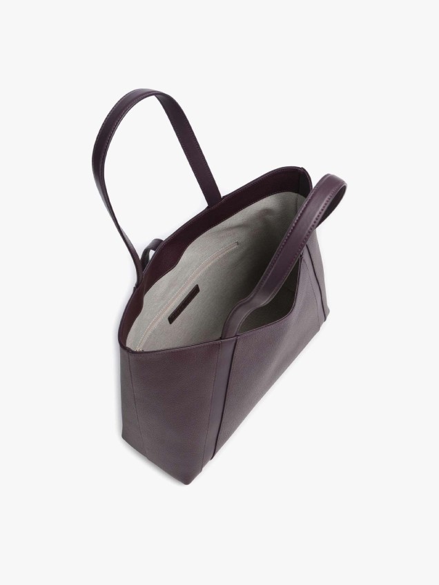 Mala Shopper Goccia L em Pele