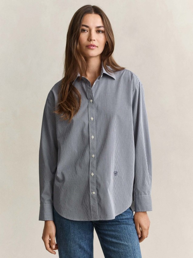 Camisa com Padrão de Quadrados