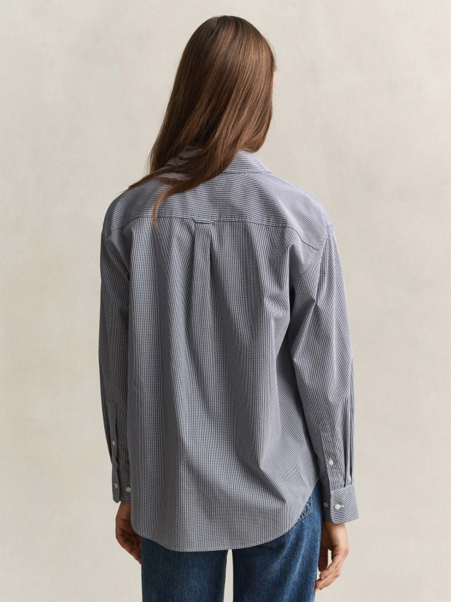 Camisa com Padrão de Quadrados