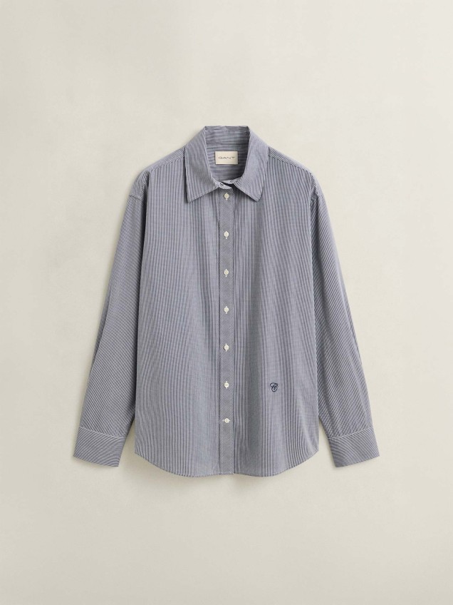 Camisa com Padrão de Quadrados