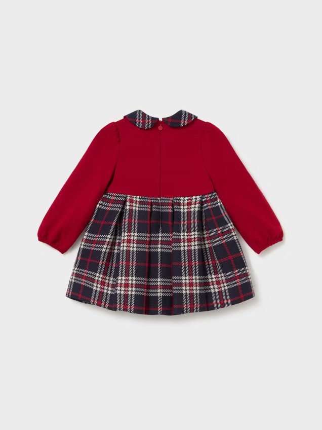 Vestido Combinado de Xadrez